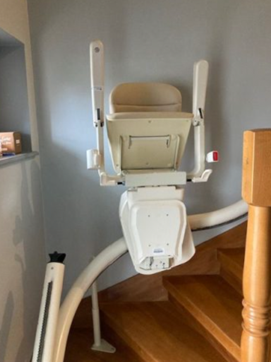 monte escalier tournant