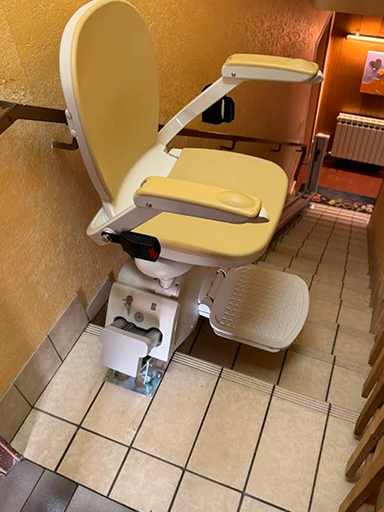 monte escalier vu d'en haut